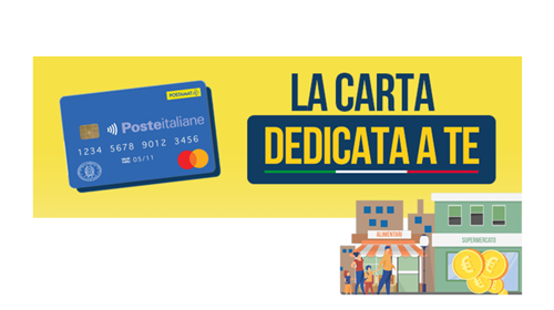 Avviso pubblicazione  Lista Beneficiari della Carta Dedicata a Te
